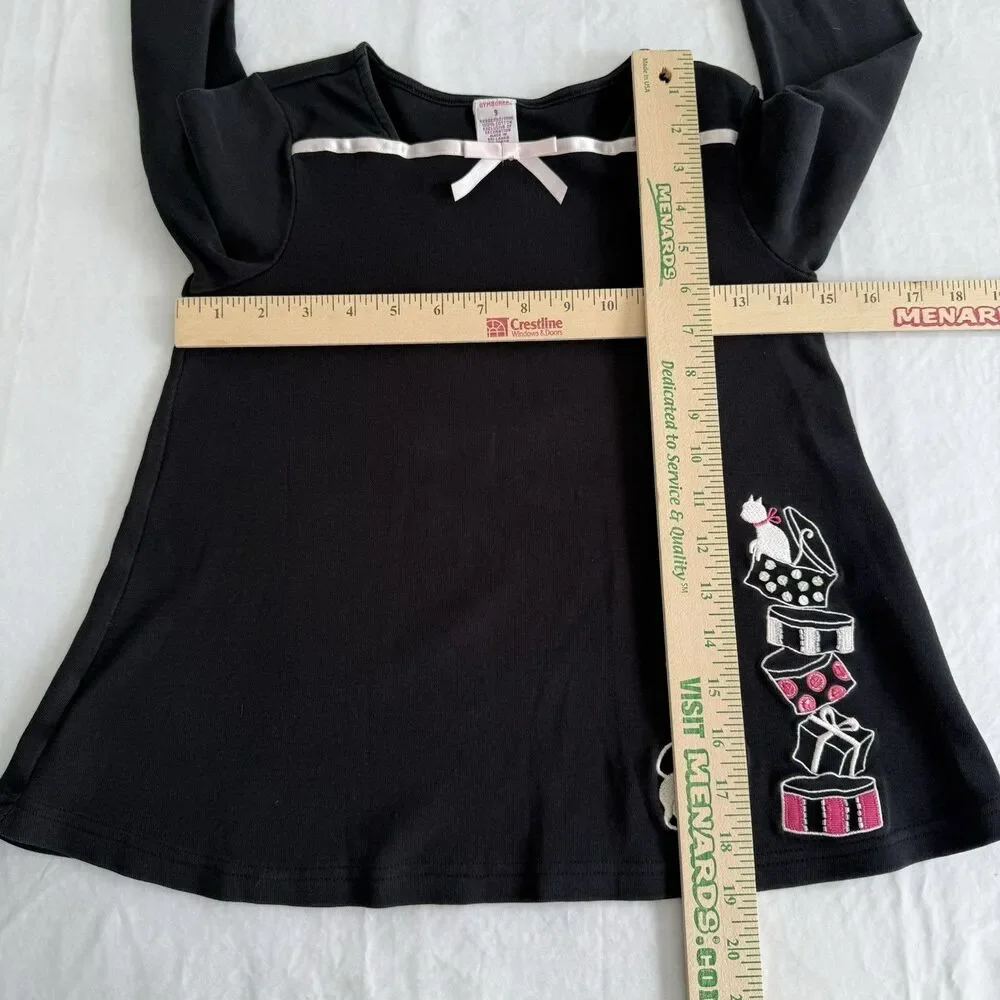 Vintage HTF Gymboree City Sidewalk Swing Top 9 Paris Cats Kitty Y2K